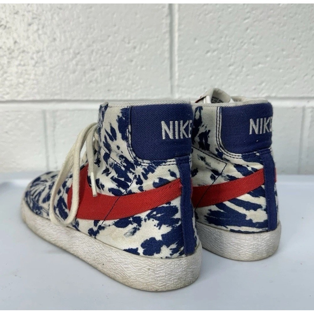 Nike Blazer '77 Vintage Mid Blue Tie-Dye / Youth 7 Women's 8.5 - Picture 4 of 8